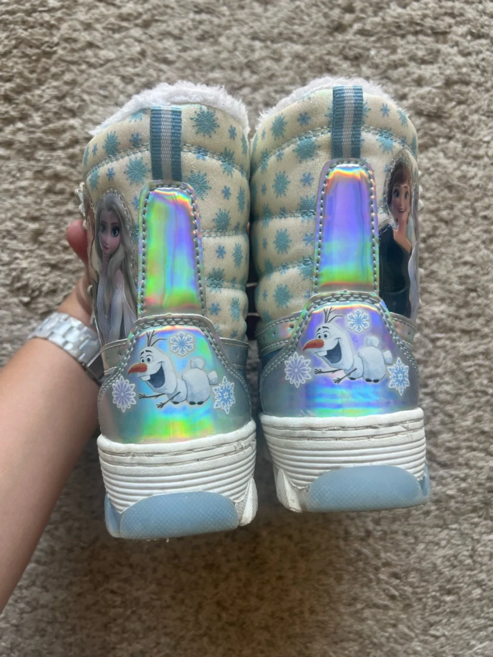 Frozen Toddler Girl Snow Boots Size 9